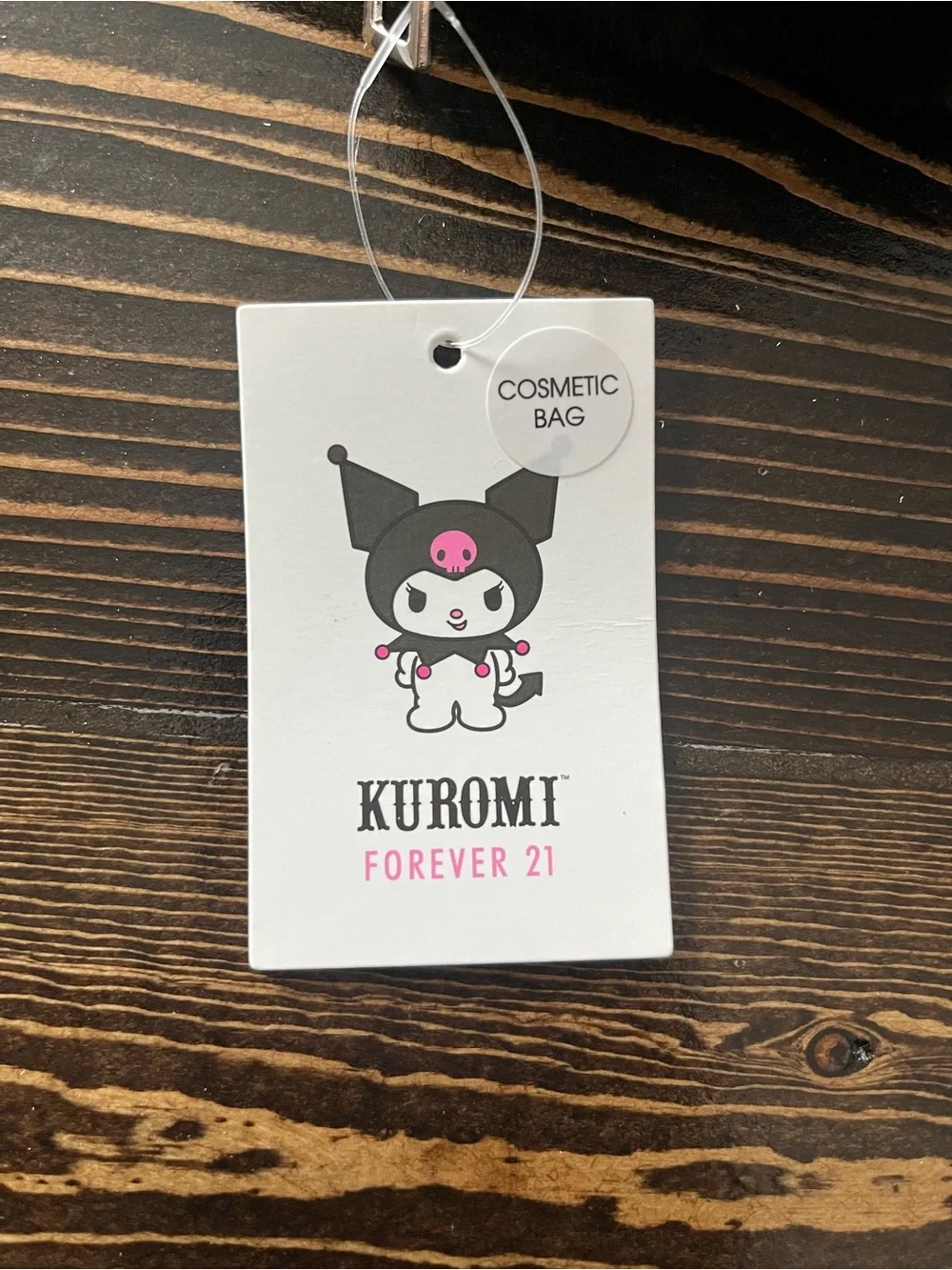 Forever 21 Kuromi Cosmetic Bag - Black, White, Pink